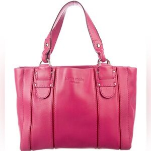Kate Spade Quinn Belle Meade Pink Leather Tote Bag